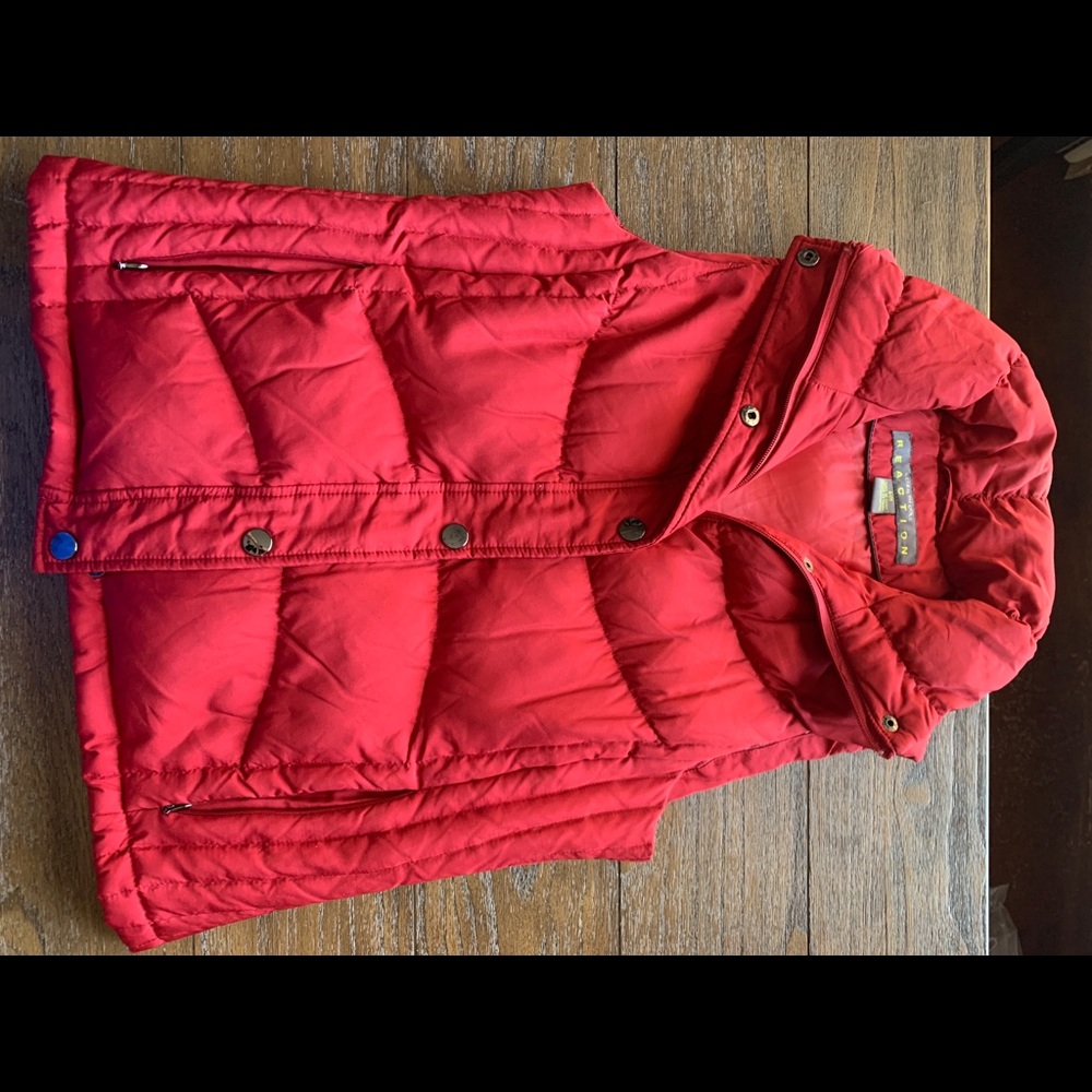 Kenneth Cole reaction red puffer vest